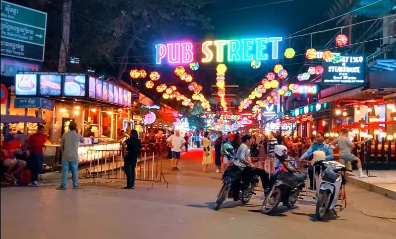 Pub street in Siem Reap