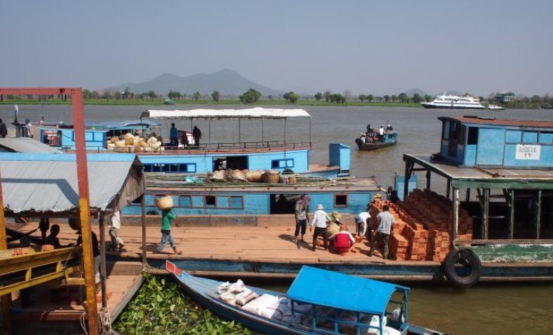 Boat pier in Kampong Chhnang