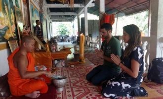 Blessing ceremomy, Cambodia travel