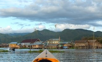 Rowing game, Inle Lake, Myanmar tour & travel