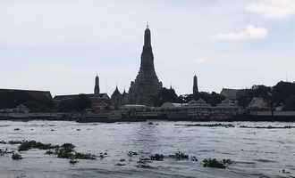 Wat Arun from Chao Phraya River, Bangkok, Thailand