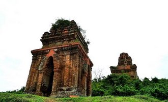 Cham tower in Quy Nhon, Vietnam