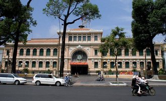 Central post office, Ho Chi Minh City, Vietnam travel