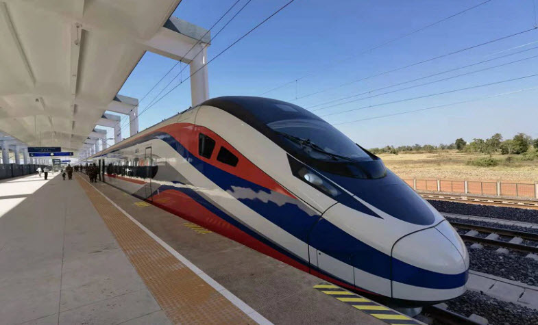 The launch of express train for Laos-China railway