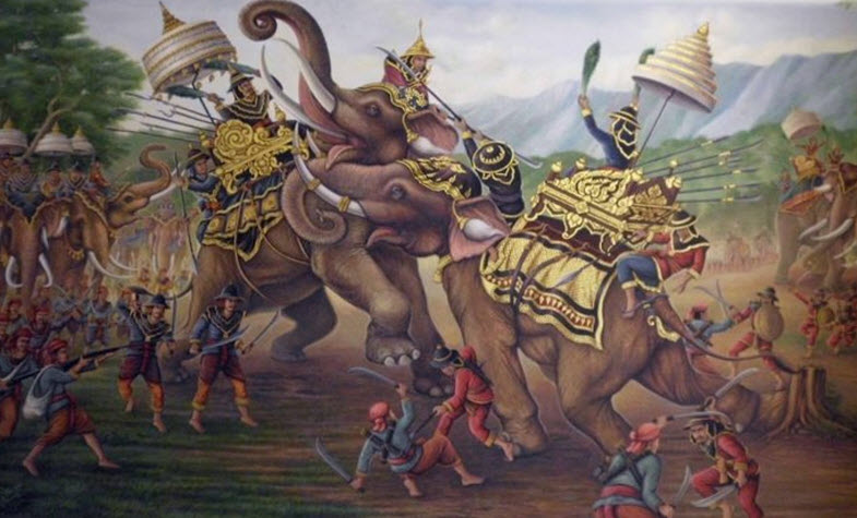 Thai elephants were once Used in Wars