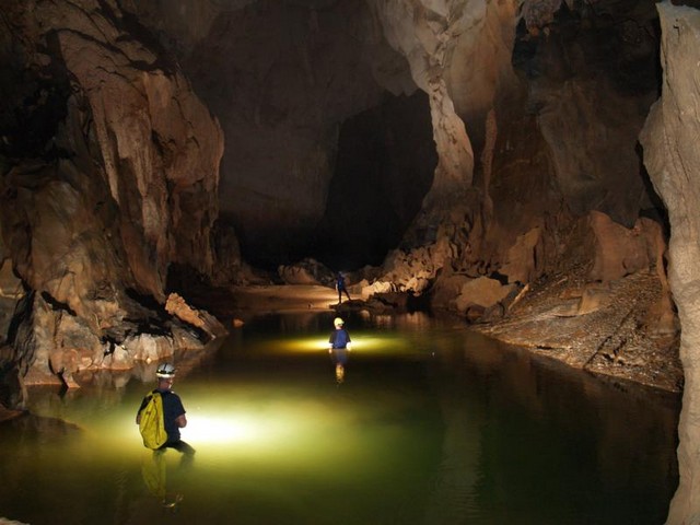 inside the dark cave
