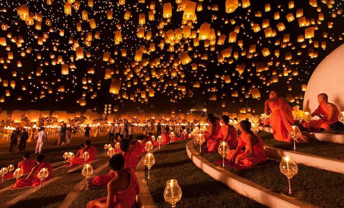 Loy Krathong festival in Thailand