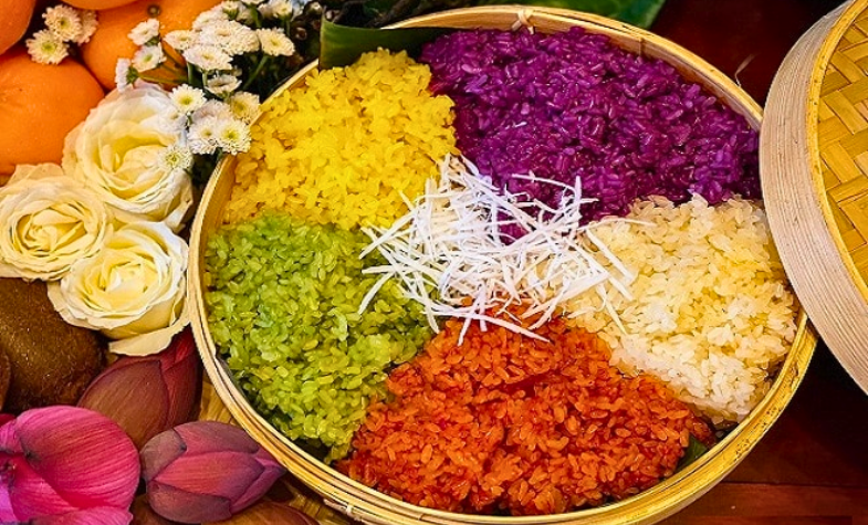Vietnamese seven-color sticky rice.