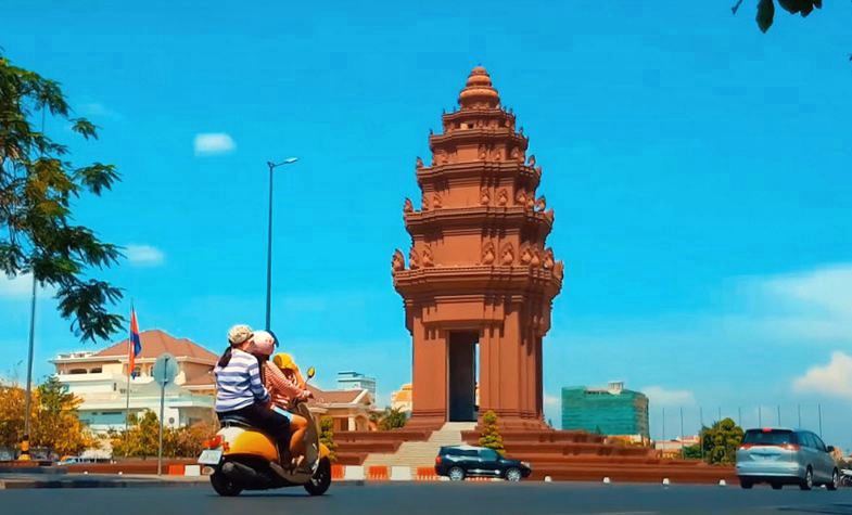 Phnom  Penh Silver Pagoda in the capital of Cambodia