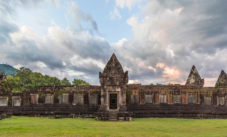 Visiting the Champasak Heritage Museum in Pakse.