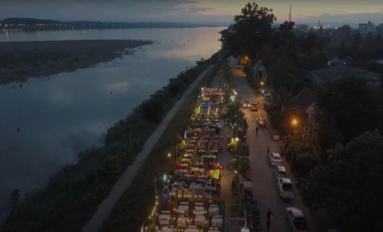 Location of Vientiane Night Market