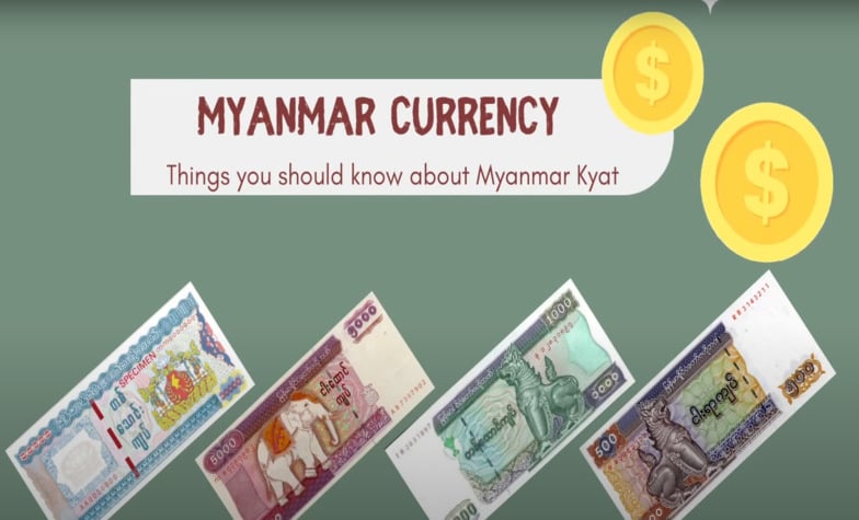 Currency exchange process in Myanmar