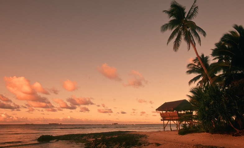 Coastal view of Surigao del Norte, Philippines.