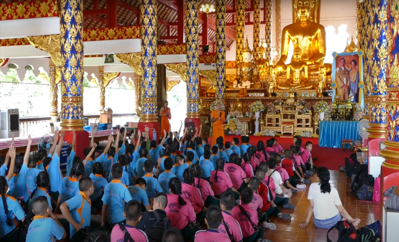 Activities in at Wat Suan Dok in Chiang Mai