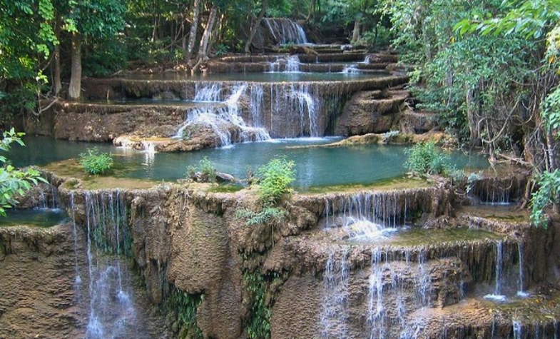 Pala-U Waterfall surrounded by tropical forest