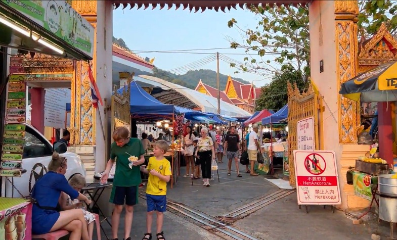 Inside Wat Suwan Khiri Khet Temple grounds