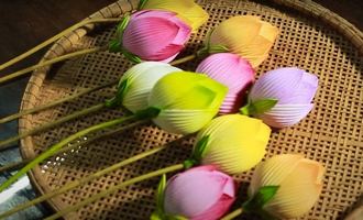 Paper flower making village, Hue, Vietnam