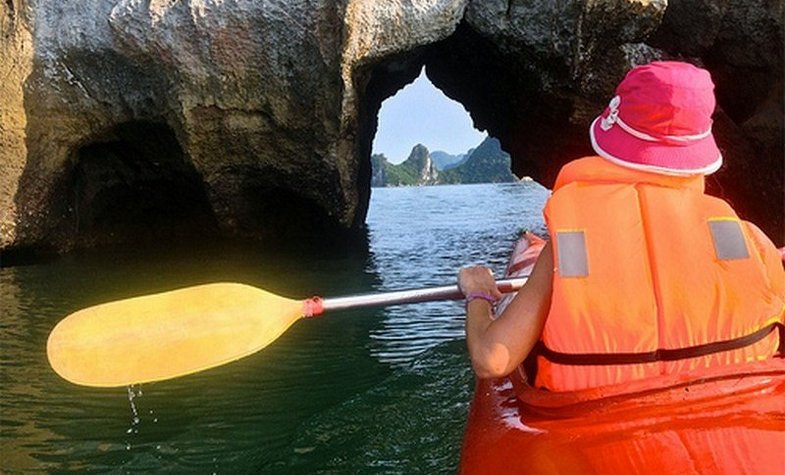 Kayaking in Halong Bay, Vietnam