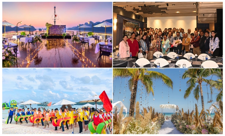 Open-air MICE venues blending scenic and professional settings in Ha Long Bay, Phu Quoc, and Ho Chi Minh City.