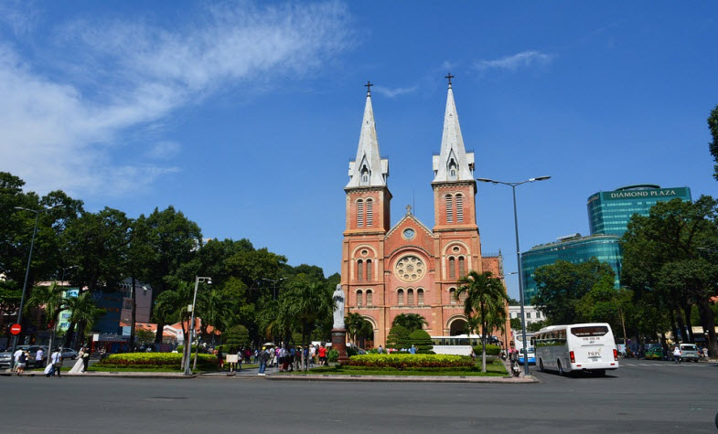 Notre Dame Cathedral Basilica of Saigon Vietnam